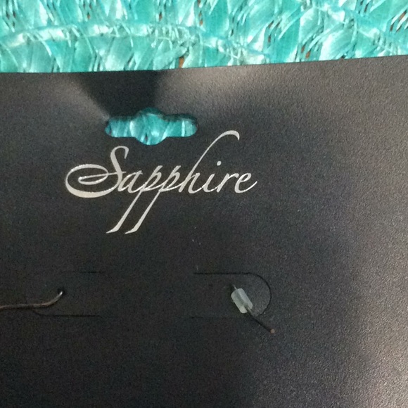 NWT Sapphire 2” diameter dangling earrings. Orange - Picture 5 of 5